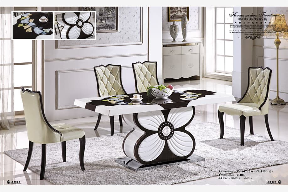 luxury marble dining table_home dining table